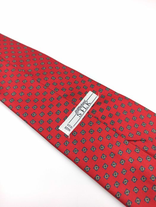 St Michael czerwony jedwabny krawat wksm35