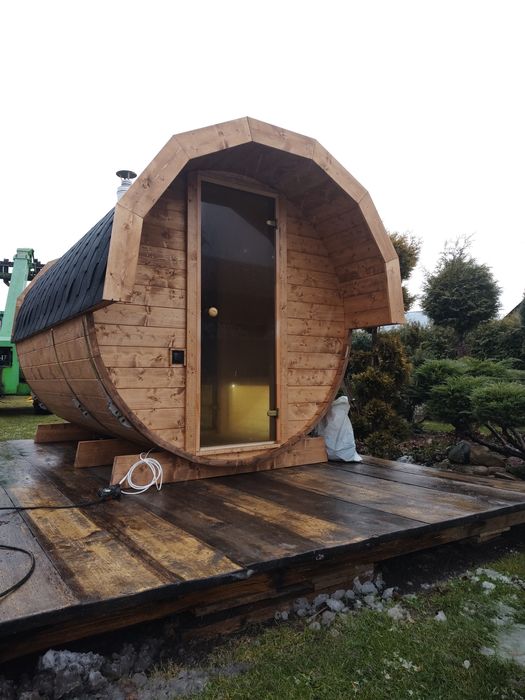 Sauna ogrodowa Beczka 350cm!!! Przedsionek