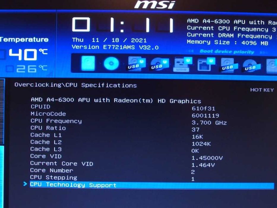 MSI A55M-E33 micro ATX płyta główna procesor AMD A4-6300 8GB RAM HDMI
