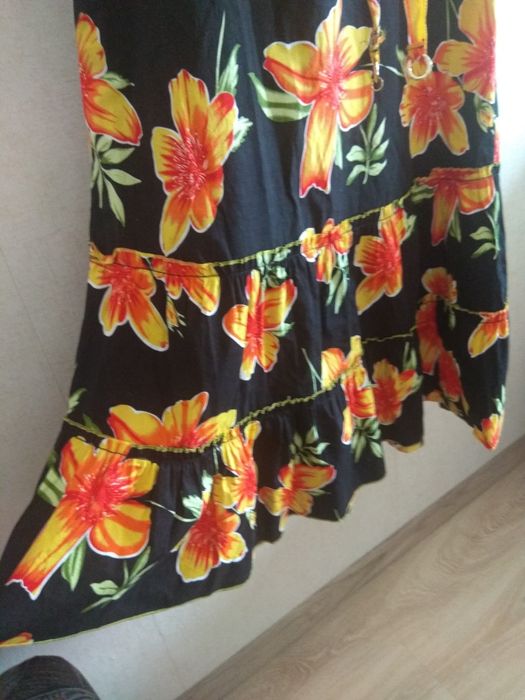 XXL Bawełna Maxi sukienka Kafuni