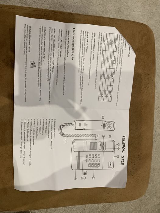 Telefone fixo antigo