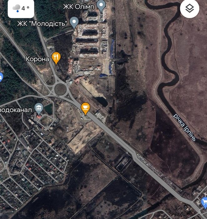 Фасад нової траси Ірпінь, Романівка