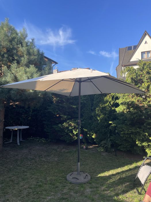 Parasol ogrodowy 270 cm z podstawą betonową
