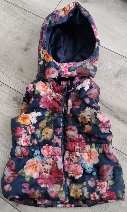 Kamizelka/ bezrękawnik dziewczęcy H&M r. 92
