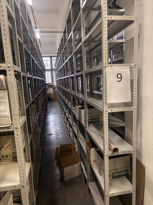 Складські металеві стелажі