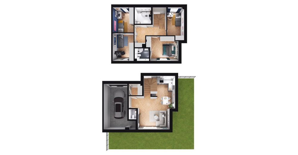 5-pokojowy dom 108m2 + ogródek Bezpośrednio