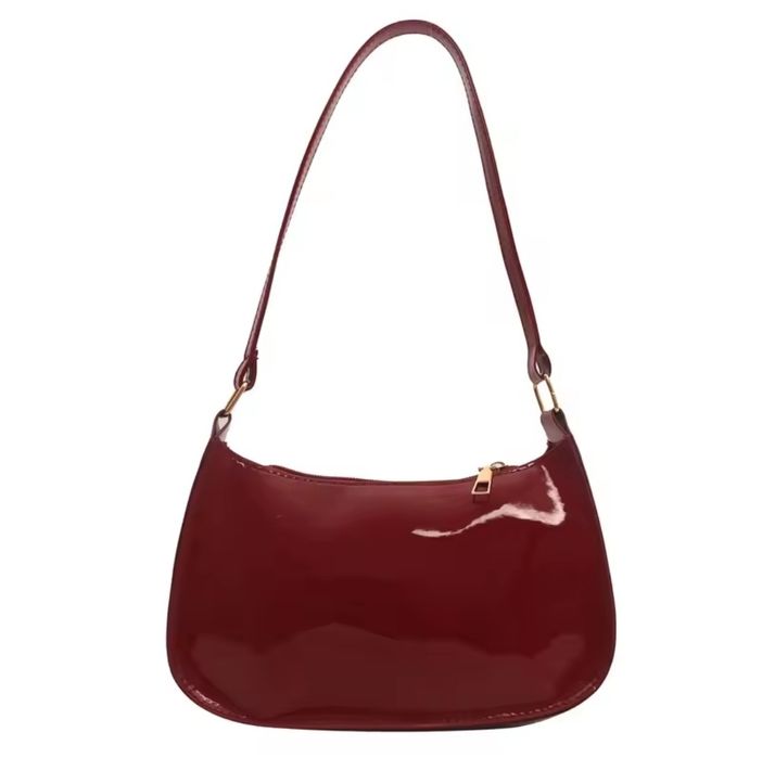 Трендовая женская сумка сумочка через плечо бургунди бордовая