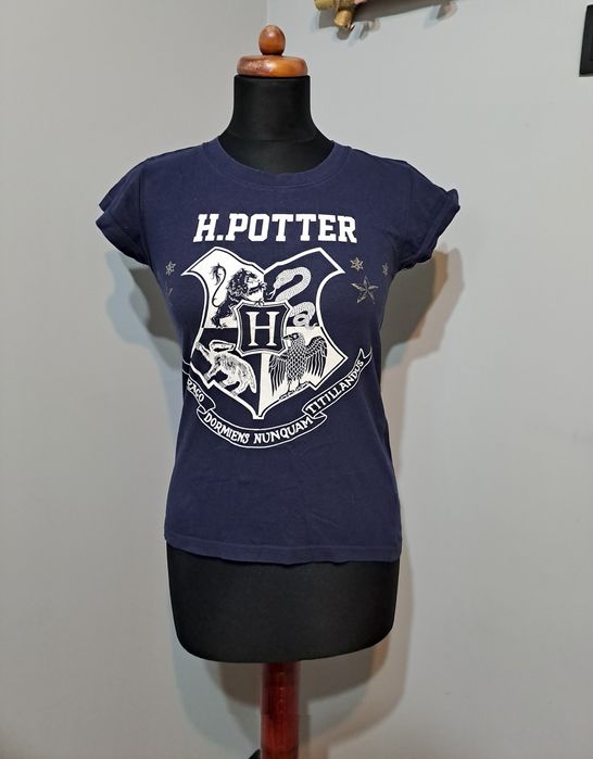 Granatowa koszulka do spania Harry Potter 32 34
