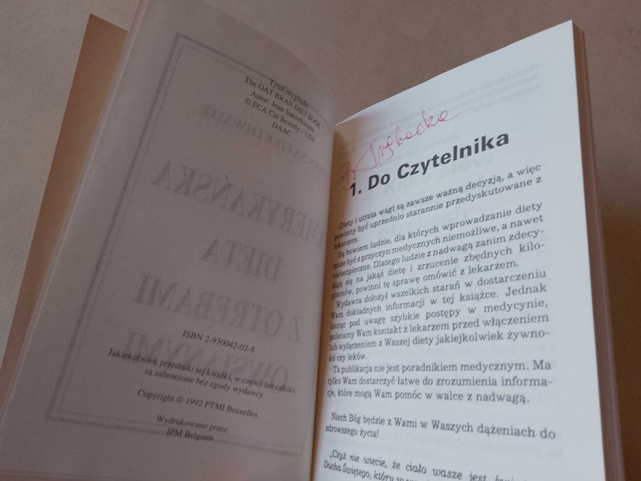 J. Satterthwaite "Dieta z otrębami owsianymi" 1992