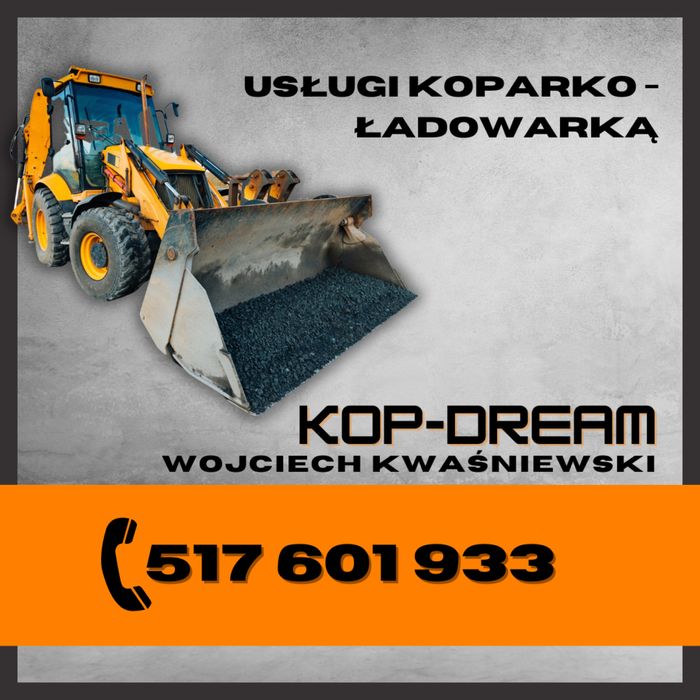 Usługi koparko-ładowarką