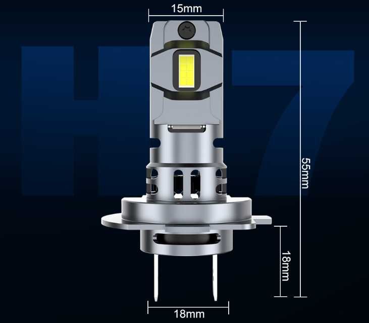 ŻARÓWKI LED H7 Canbus 1:1 Mocne ŚWIATŁO 6500k 2SZT