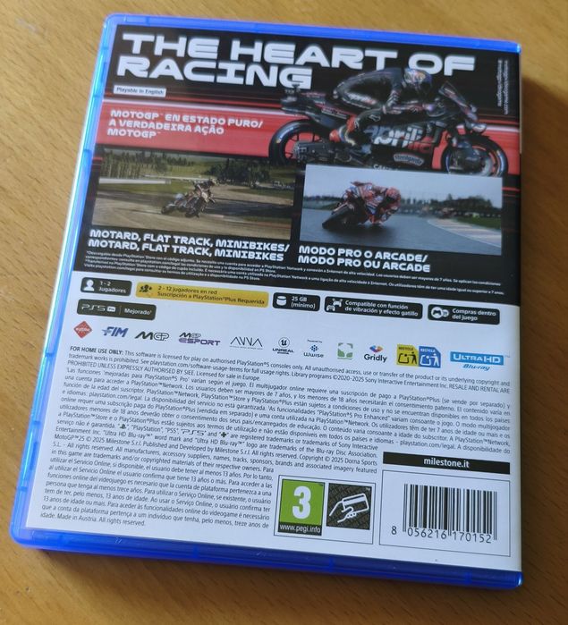 Motogp 25 para PS5 como novo
