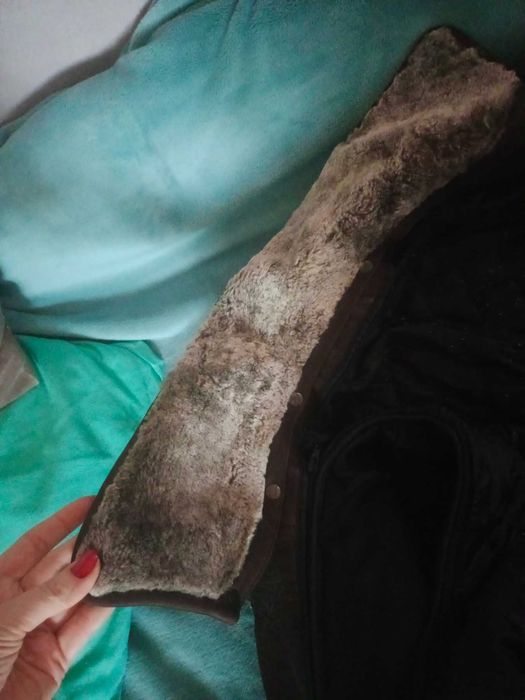 Дублянка Шоколад- два  сезони\ демі  і  зима\ натур. замша - р. 56