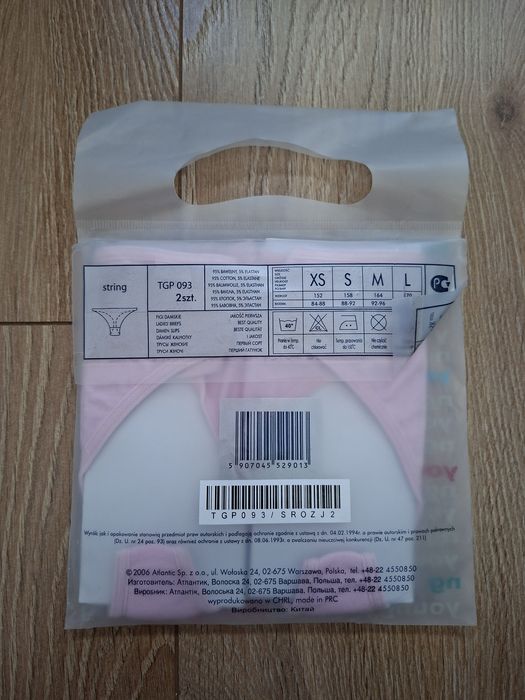 Stringi dziewczęce Atlantic, rozmiar S, 2PACK