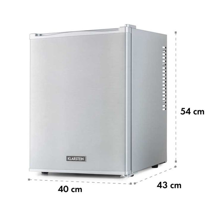 Lodówka srebrna 33L. Klarstein    S-319