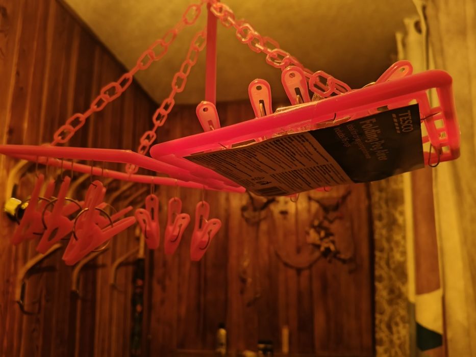 wieszak mini na bieliznę, składany, 16 klamer