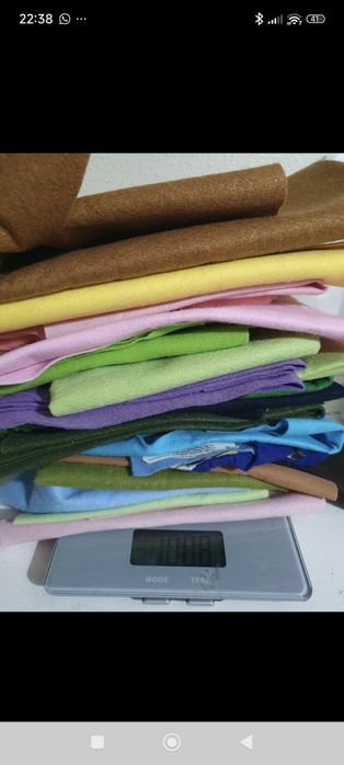 Feltros disponíveis para artesanato