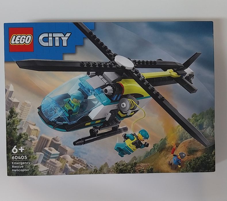 Lego Helicóptero de resgate para emergência