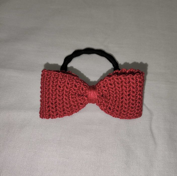 Gumka do włosów ozdobna z kokardką Handmade