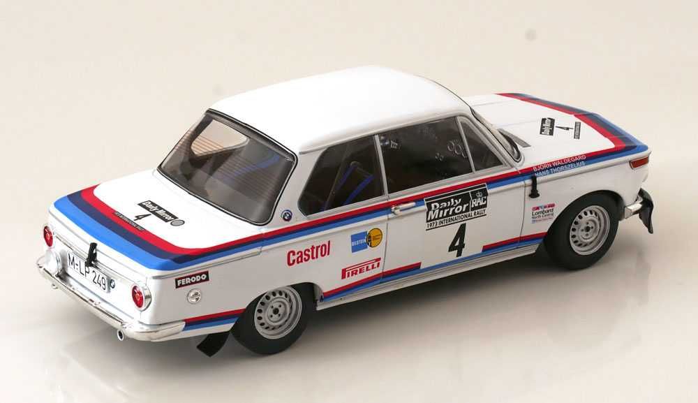 1:18 Ixo BMW 2002 #4 7th RAC Rallye 1973 Waldegard/Thorszelius