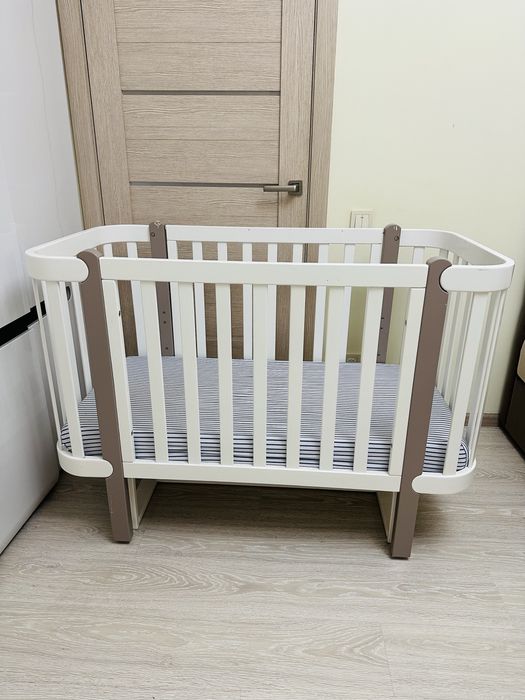 Дитяче ліжечко Veres Monaco 120×60/ Верес Монако/ Наматрасник /Матрац