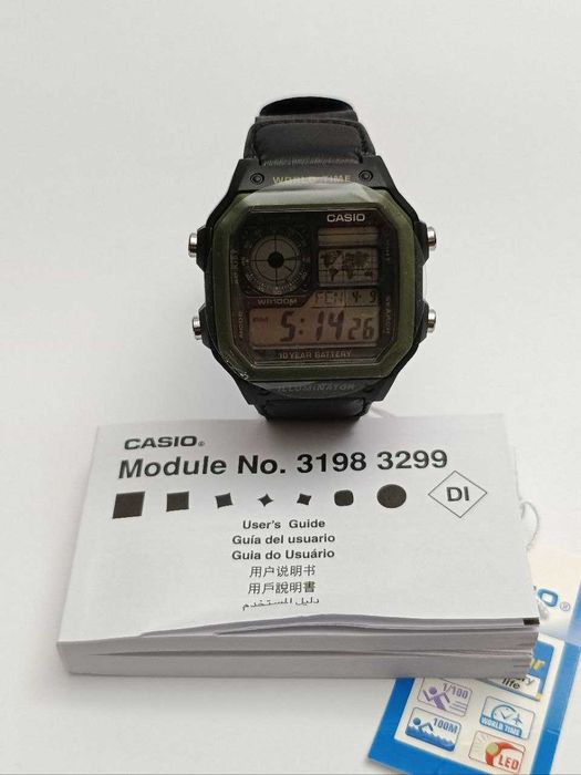 Часы Casio AE-1200WHD-1A/AE-1200WHD 1B Оригинал