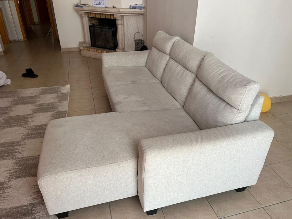 Sofá L de 3 lugares