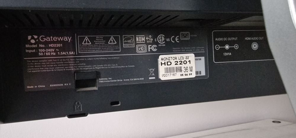 Monitor GateWay HD2201