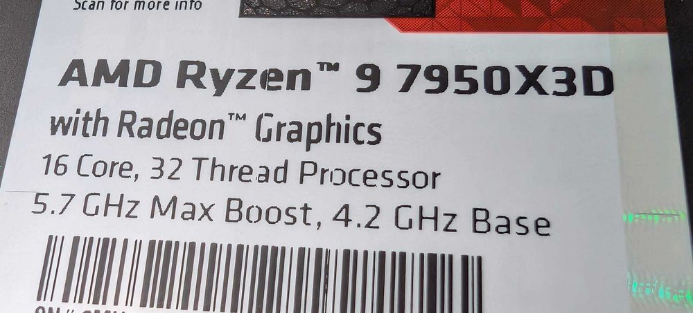 AMD Ryzen 9 7950x3d