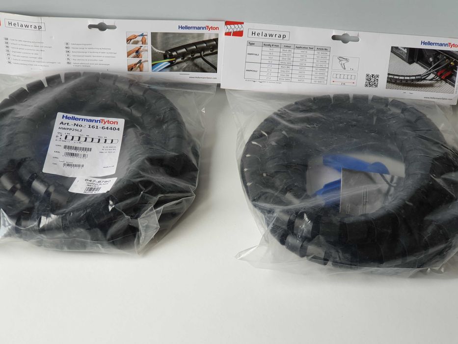 Спіральний органайзер для кабелів HellermannTyton діаметр 25 мм  L 2м