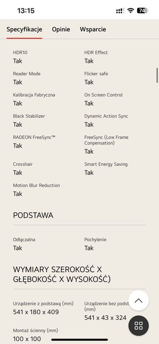 Sprzedam Monitor LG 24”