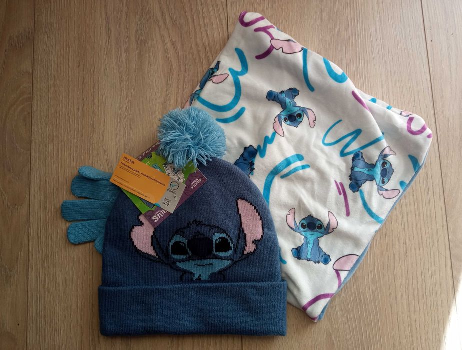 Komplet zimowy czapka komin rękawiczki