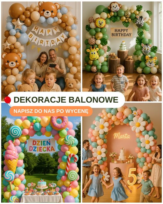 Dekoracje balonowe na każdą okazję i każdy portfel. Ścianki balonowe