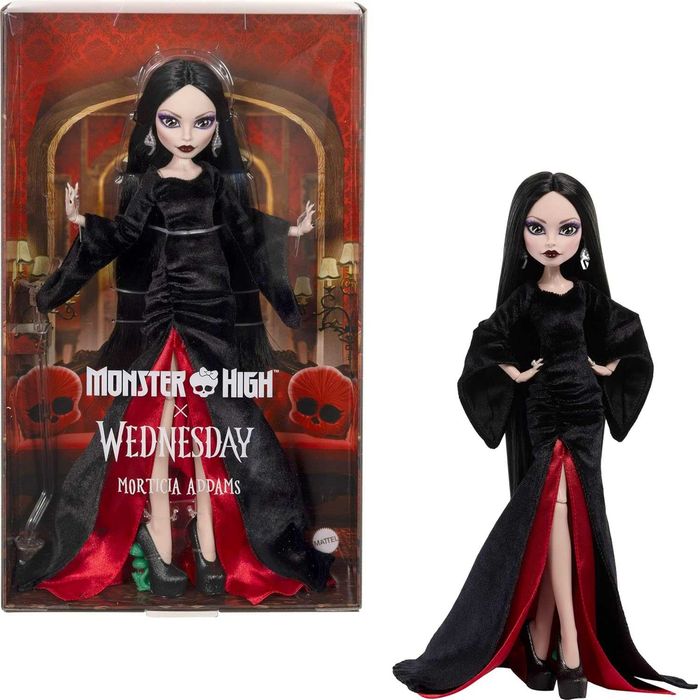 Monster High x Wednesday Doll, Morticia Addams Мортиція Аддамс JLK99