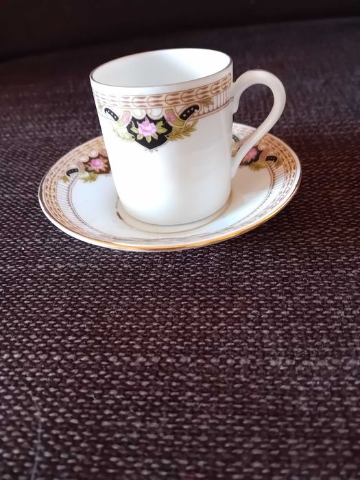 5 chávenas de café Royal Bayreuth Bavaria, com pires, muito antigas