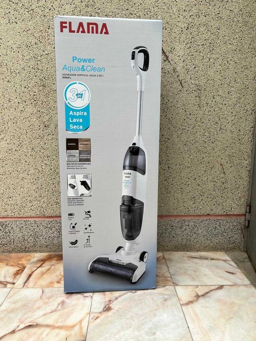 Aspirador Vertical FLAMA 1690F – 3 em 1 (Aspira, Lava e Seca)