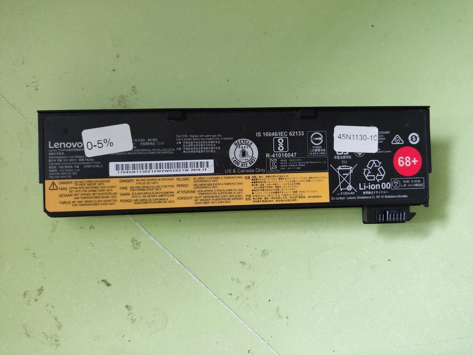Батарея Lenovo 45n1130 знос 0-5%