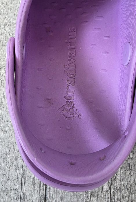 Stradivarius klapki chodaki pianki crocsy fioletowe 37
