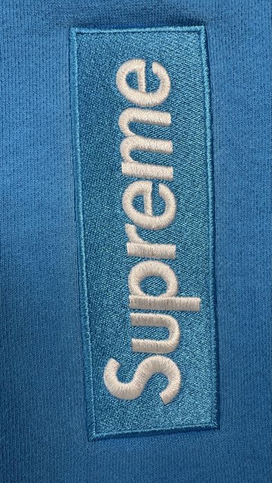 Supreme logo box crewneck fw18 size L супрім світшот