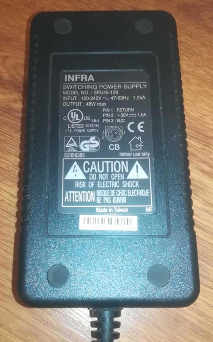 Блок питания Infra SPU45-109 3 пина 32V 1.5A