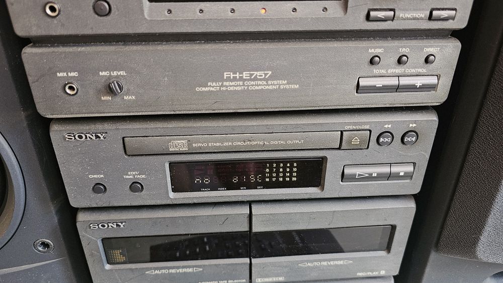 SONY FH-E757 wieża Hi-Fi + kolumny + pilot  | vintage RETRO
