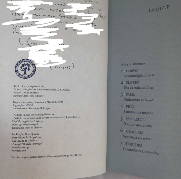 Livro Açores, O Segredo das Ilhas de João de Melo [Portes Grátis]