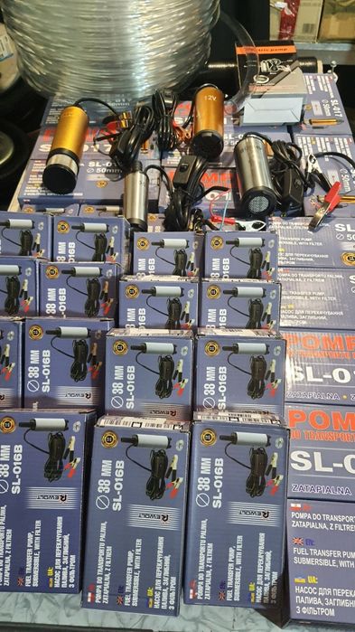 Польский насос для перекачки дизельного топлива, д.т. погружний, 12/24
