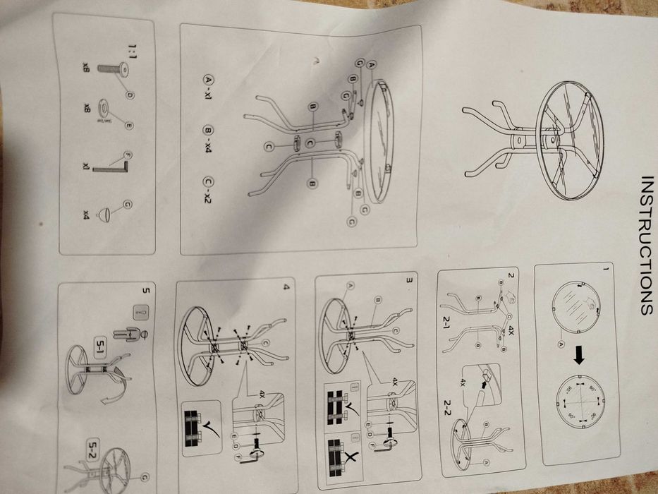 стіл садовий скляний, столик для сада балкона кафе. стол круглый 60 см