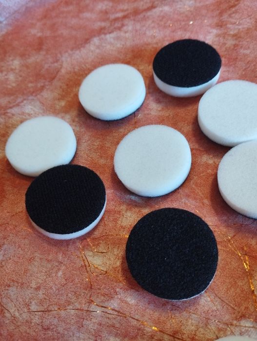 10 esponjas planas  com velcro para carimbos,ink