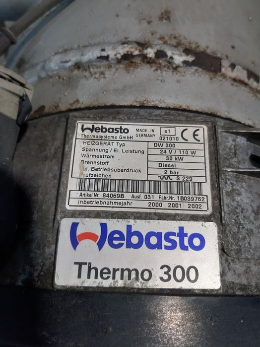 Webasto Ogrzewanie Postojowe Thermo 300 Dw300 30Kw