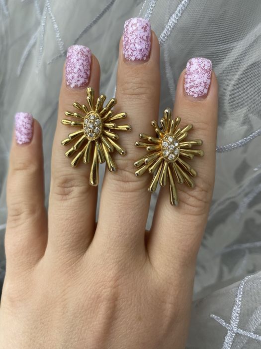 Набір прикрас, набір біжутерії, сережки та підвіска, медичний сплав