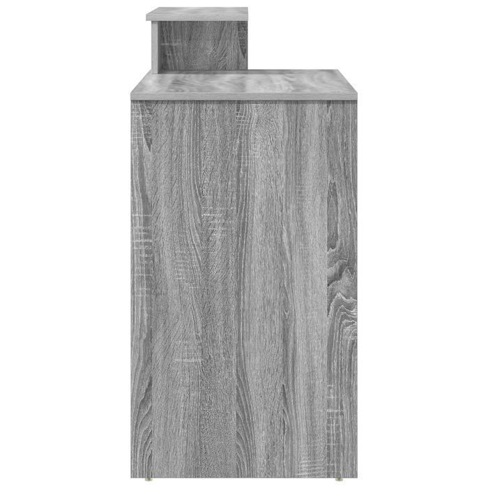Biurko Vidaxl Szaro-Sonoma z Przechowywaniem 120,5 cm