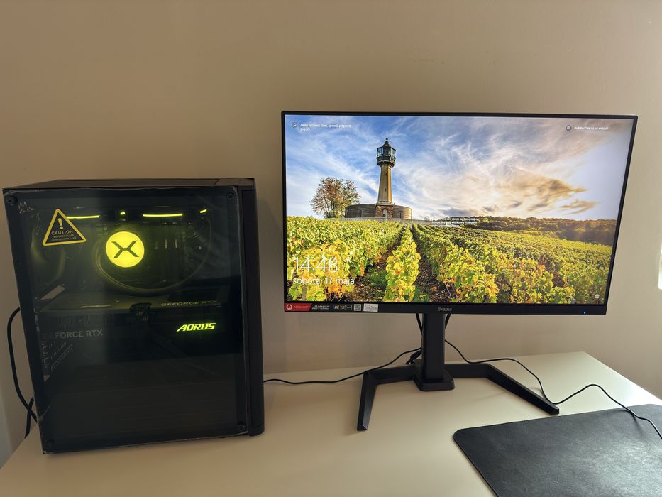 Gaminogowy Setup RTX 4060 Aours / Gwarancja + Ubezpiecznie / Jak nowy!