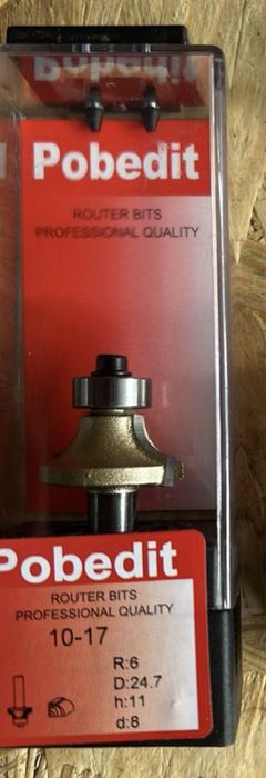 Радіусні фрези  «1017» від POBEDIT. R 1~R 6mm. Якість !